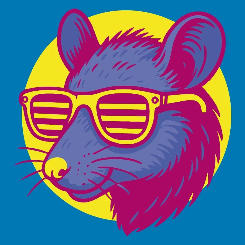 Ratte mit Sonnenbrille