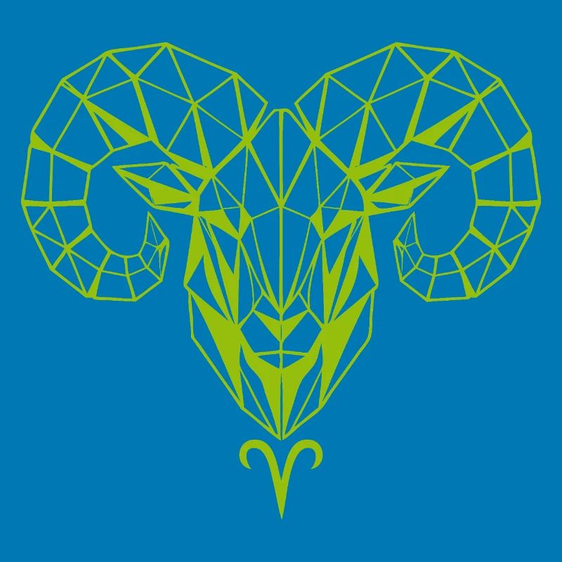 Geometric Rams Head Mesh Design