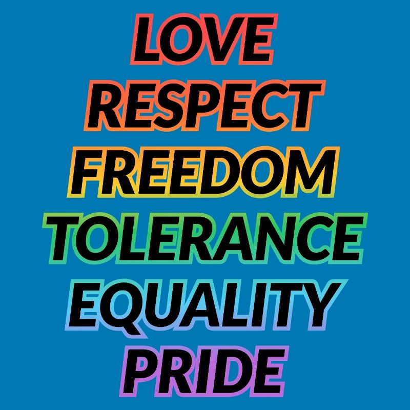 Pride Rainbow Values Tee