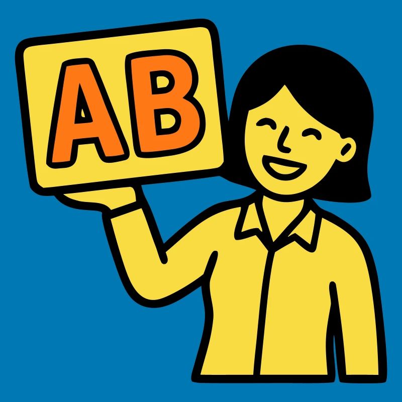 Lehrerin Grundschule ABC Vektor