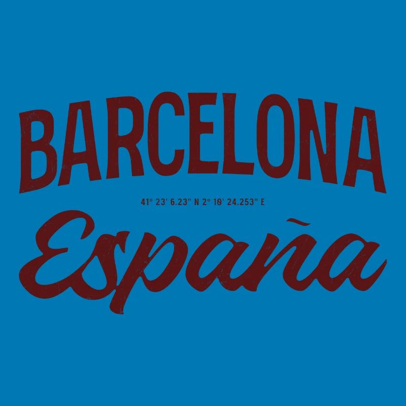 Barcelona Spanien Script Logo