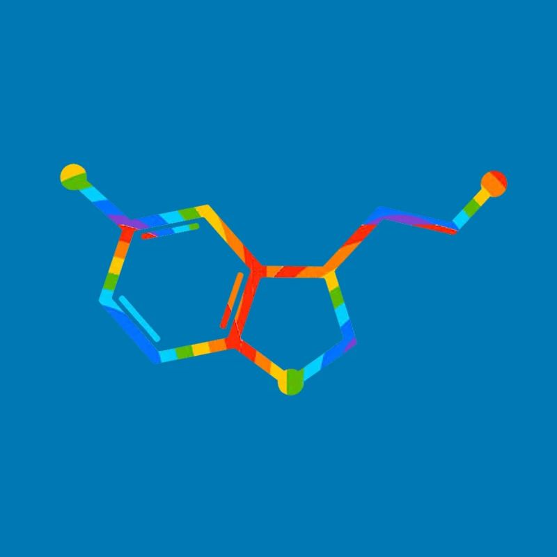 Regenbogenmolekülgeometrie – Seratonin