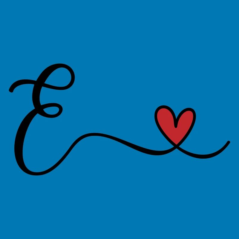 Buchstabe E Monogramm