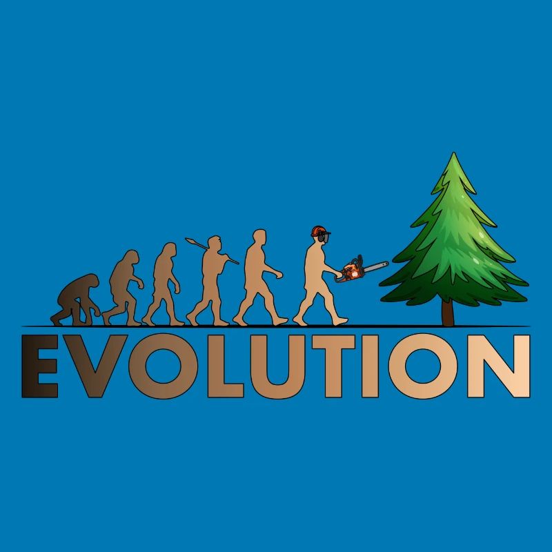 Couleur de l'évolution de la tronçonneuse