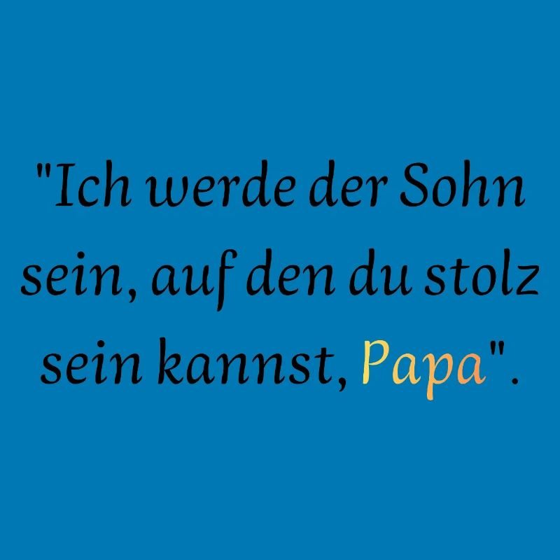 Versprechen an Papa: Stolzer Sohn