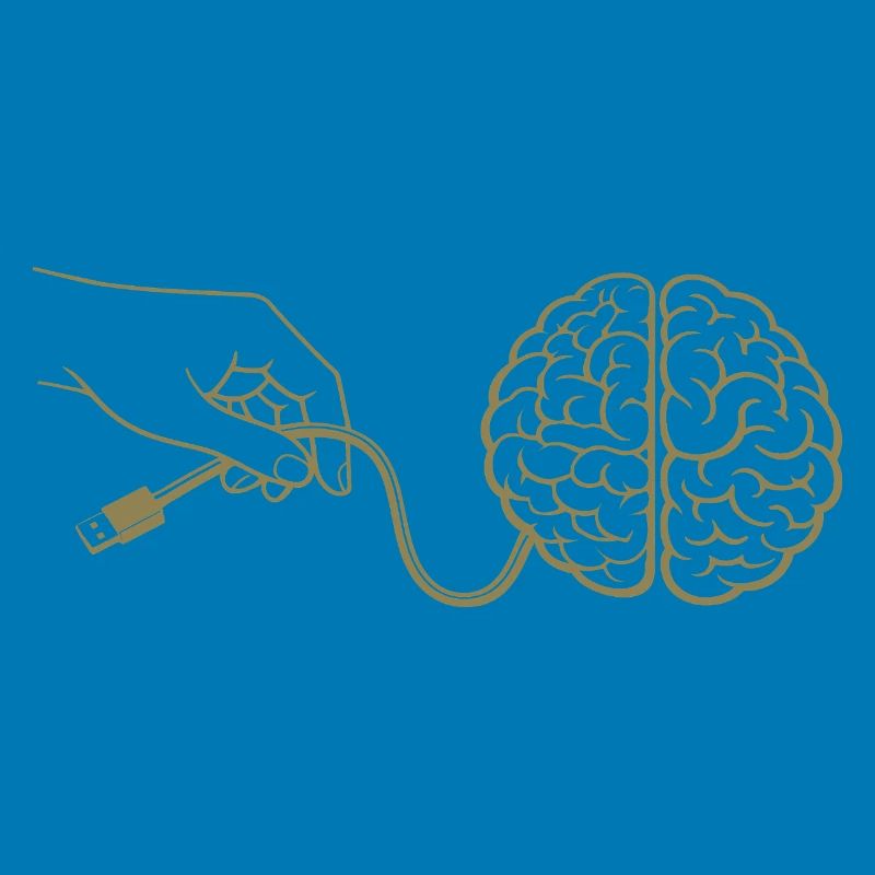 Brain Head Cable Connector Artificial Intelligence