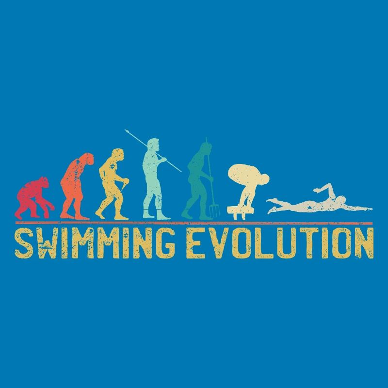 Schwimmen Evolution Fortschritt Illustration