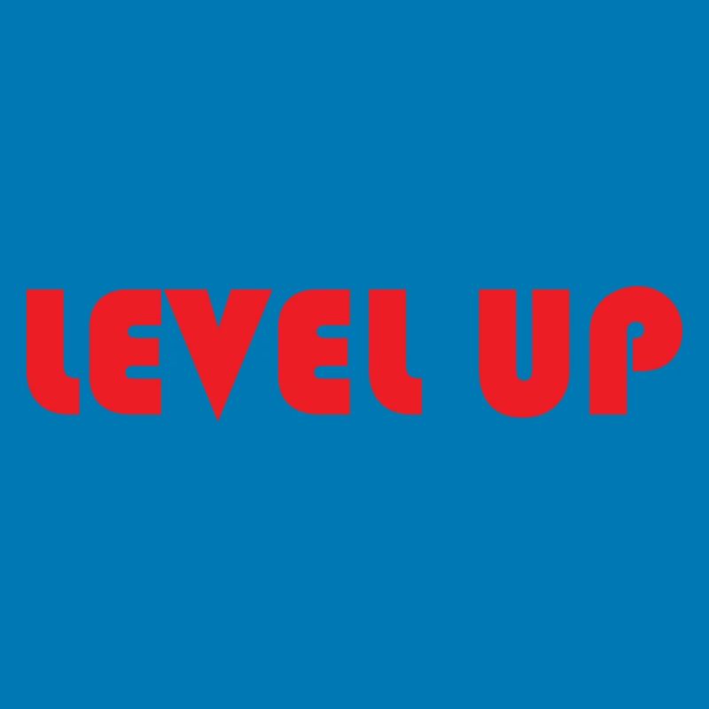 LEVEL UP-Roter Text