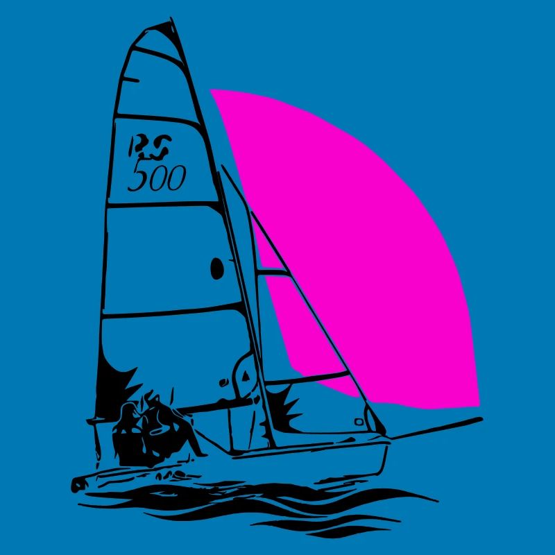 RS 500 Régate de dériveurs à voile voile de couleur