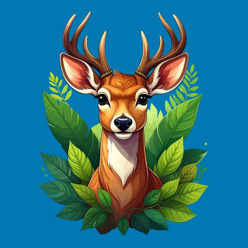 Ein Reh oder Hirsch im Wald