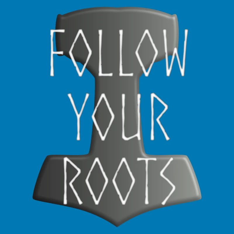 Mjölnir Donar Hammer Thor - Follow your Roots grey