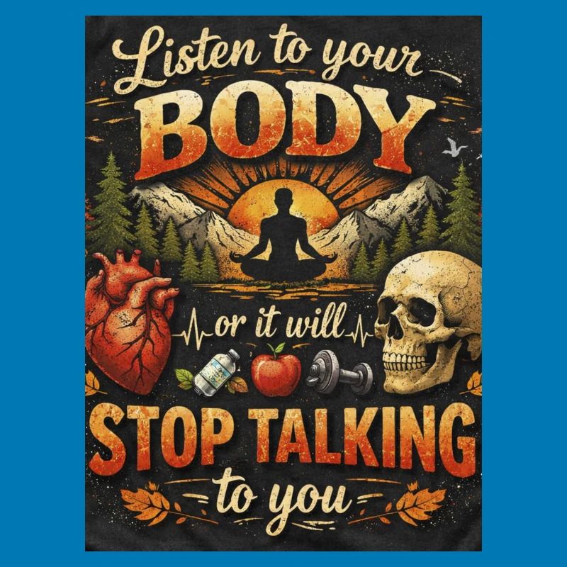 Hör auf deinen Körper oder er spricht