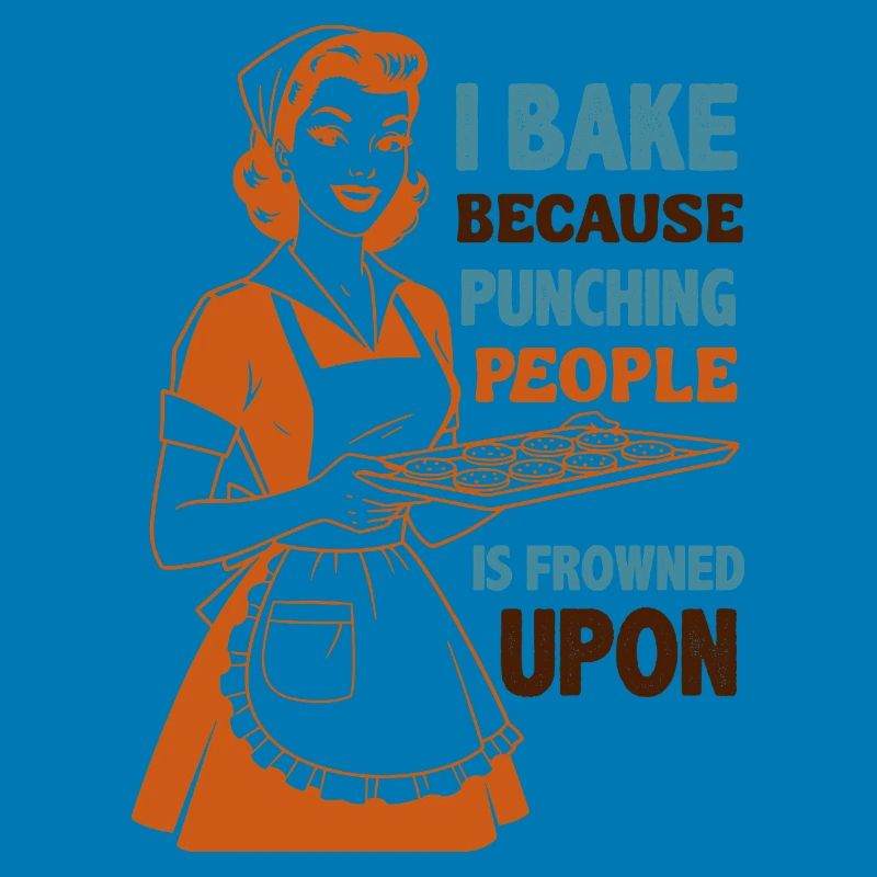 Backenwitz Retro Kitchen Saying: Baking instead of beating