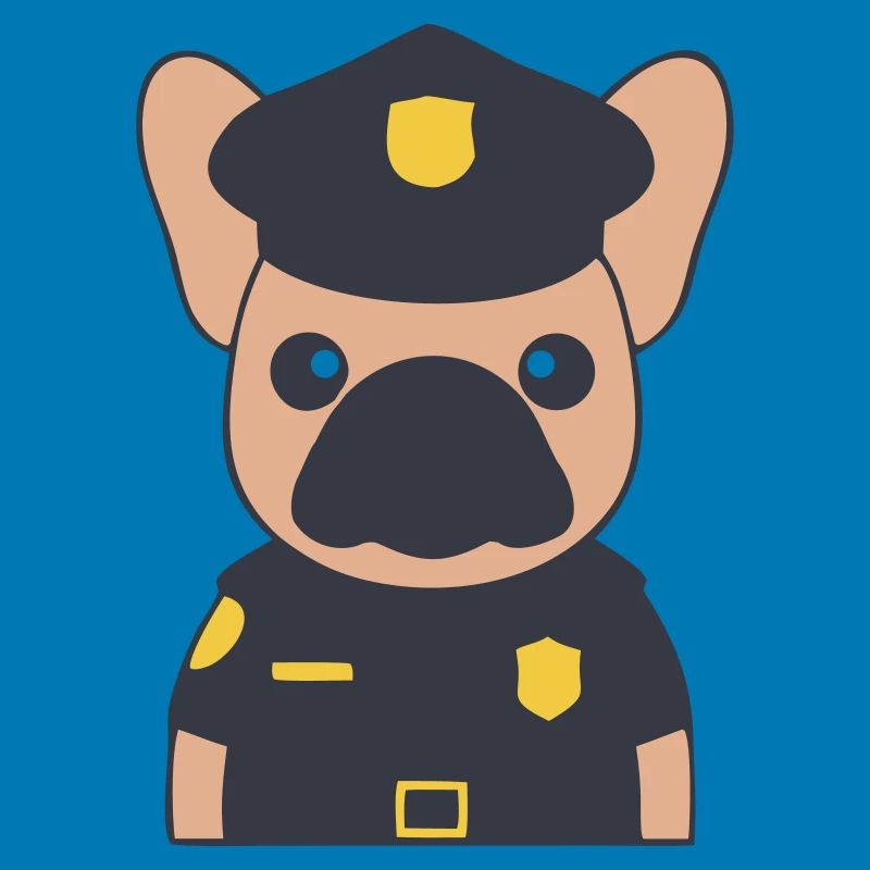 Frenchie Polizist Cop Uniform