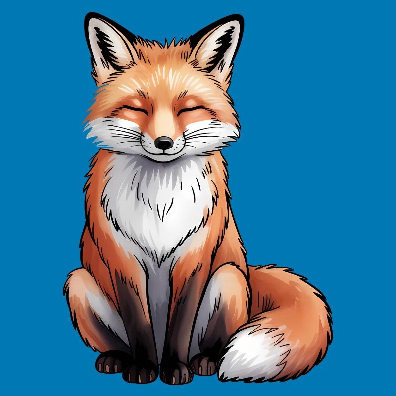 Fuchs sitzend