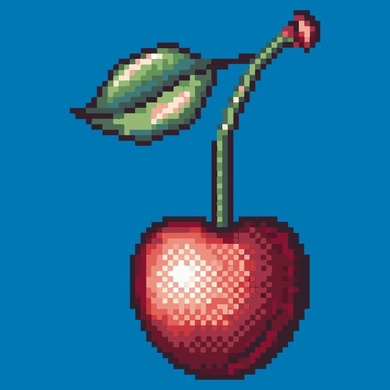 Retro Pixel Kirsche