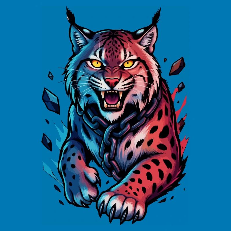 Luchs im Angriff