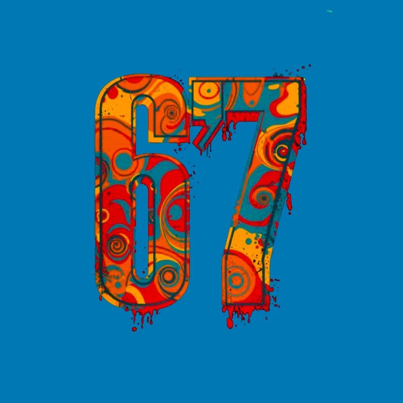 Psychedelic 67 Digits