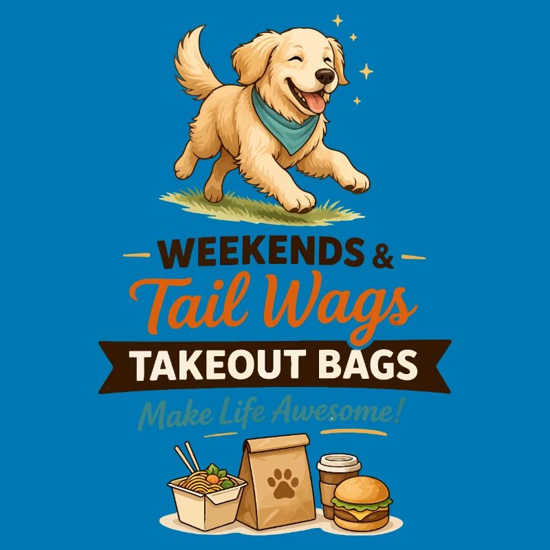 Schwanz-Wedeln Takeout-Beutel