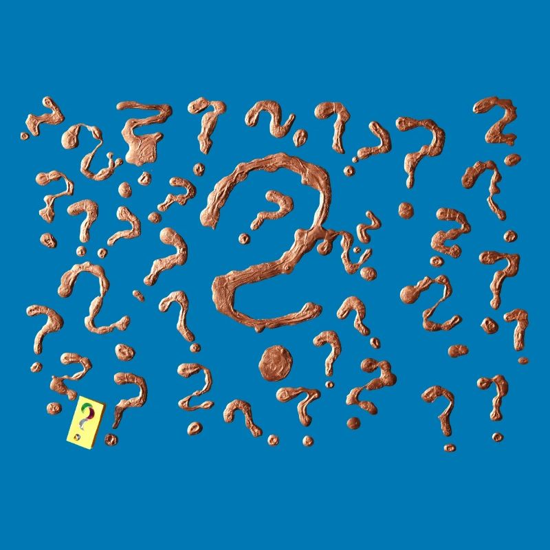 many question marks artwork