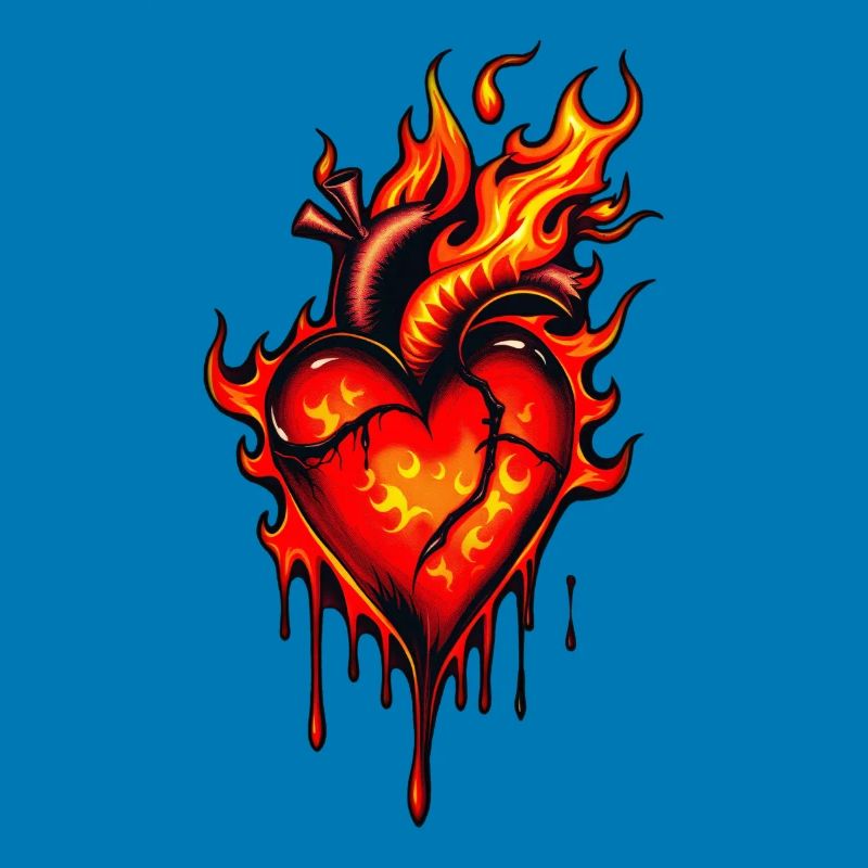 Flammendes Herz.