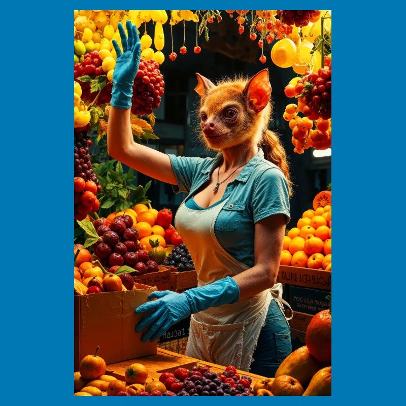 Humanoid Fruit Bat