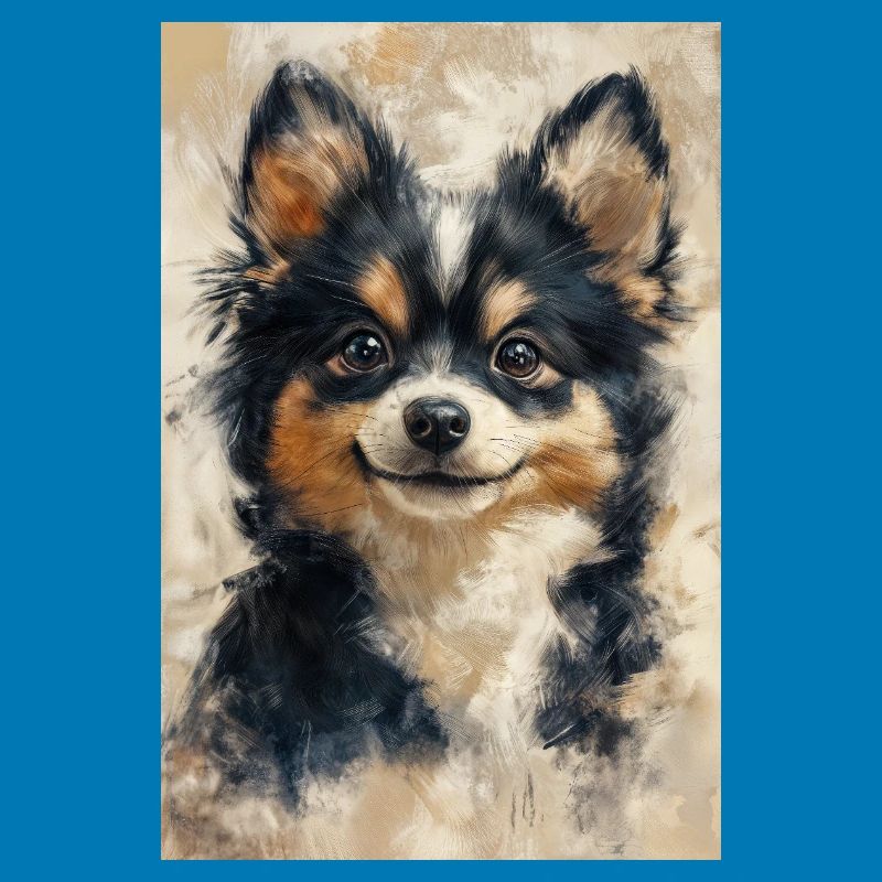 Illustration eines Hundes
