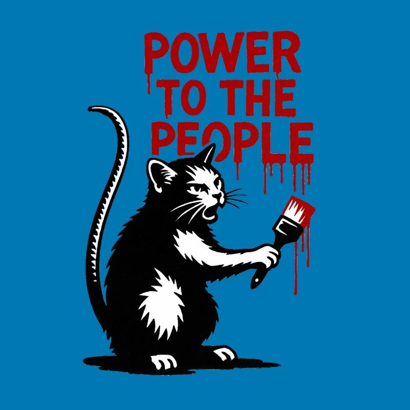 GraffitiKatze Rote Botschaft