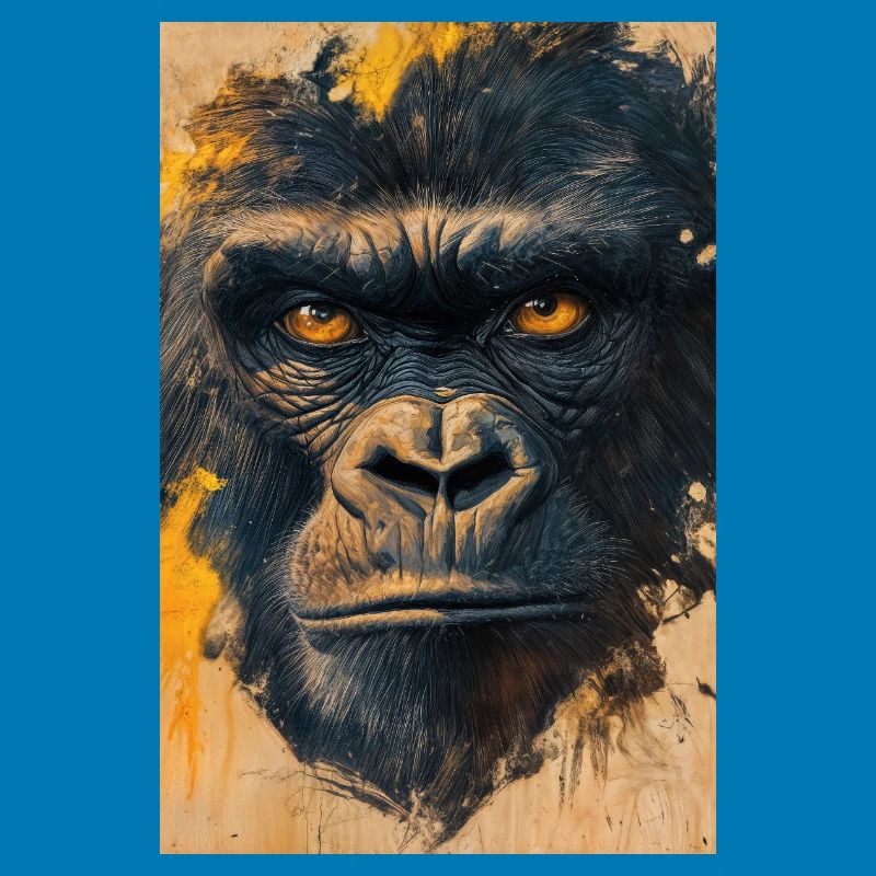 Illustration eines Gorillas