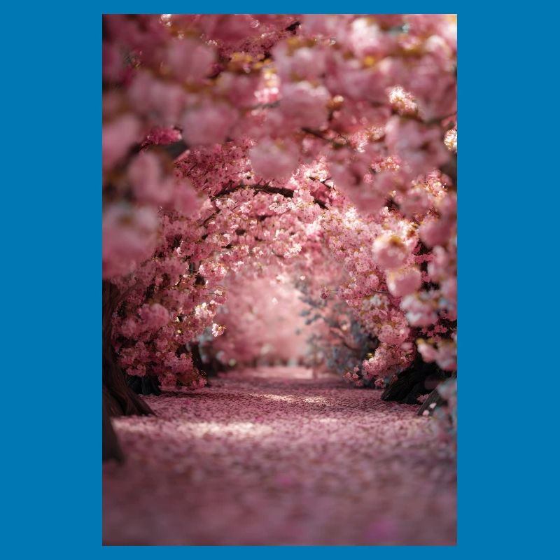 Cherry Blossom Arch Path