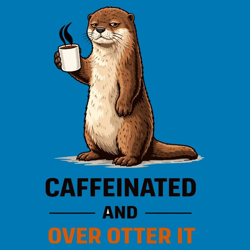 Caffeinated Otter Tee