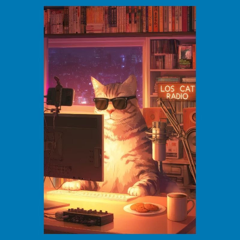 Cat Stream Neon Studio