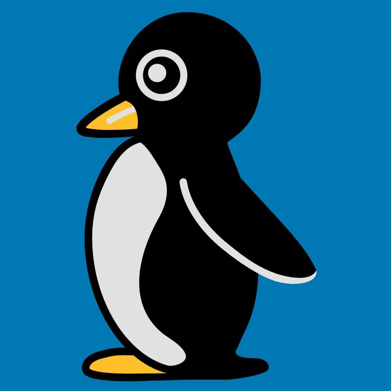 Minimalistischer Pinguin