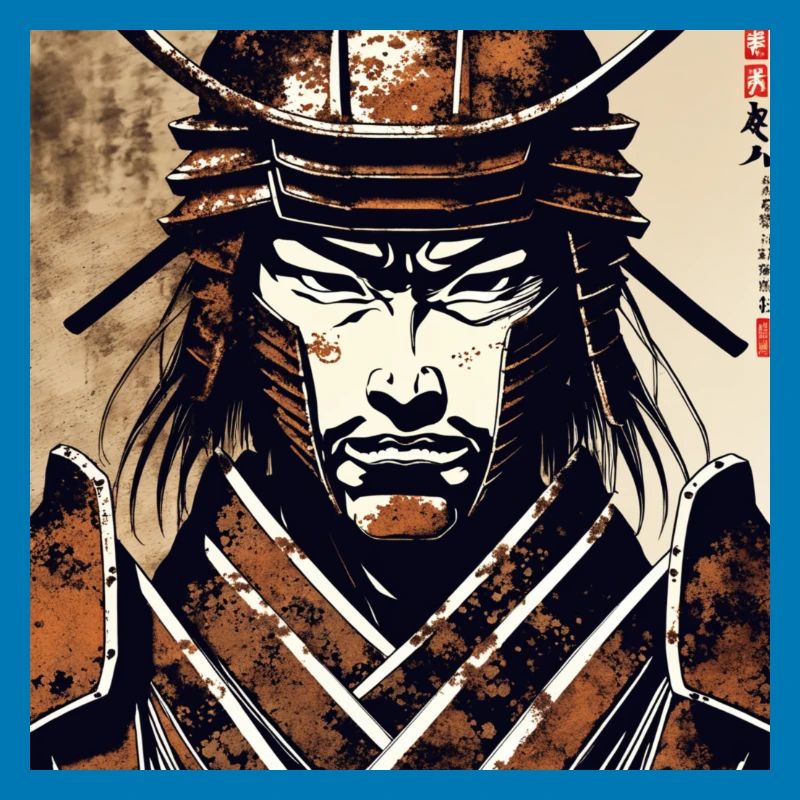 Samurai Krieger Porträt