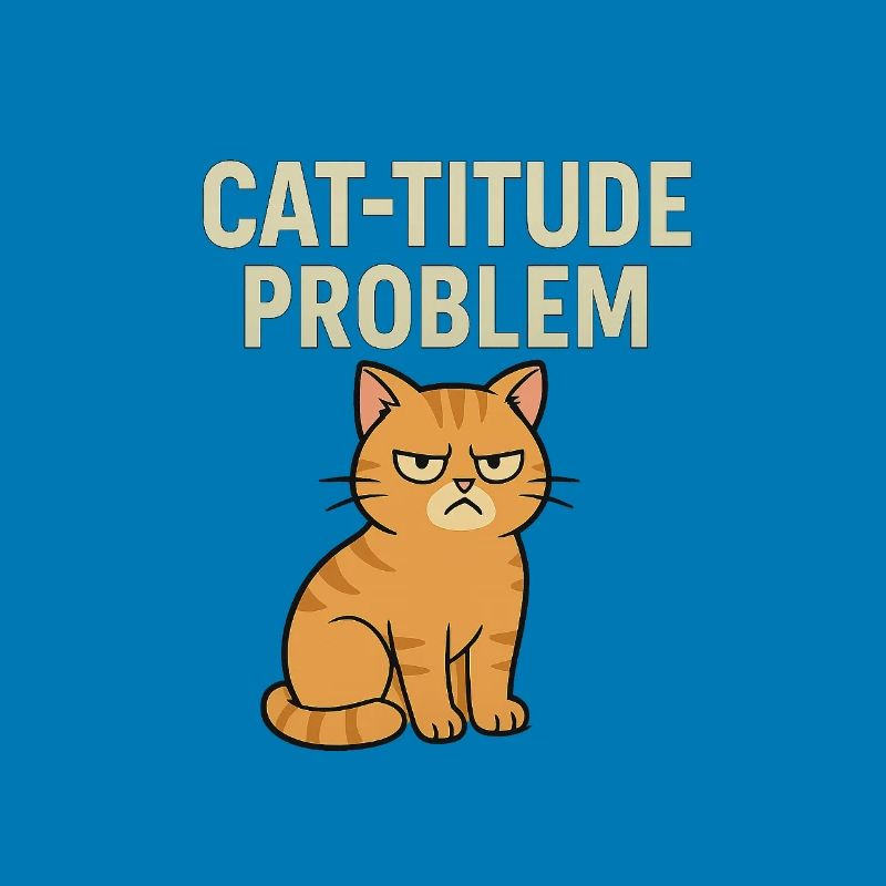 Catitude Problem Mürrische Katze Meme
