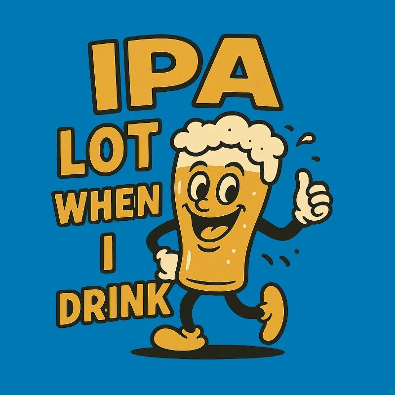 Cheerful beer drinker expression