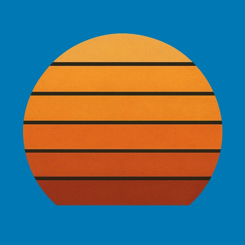 Abstrakte Sonnenuntergangs-Silhouette