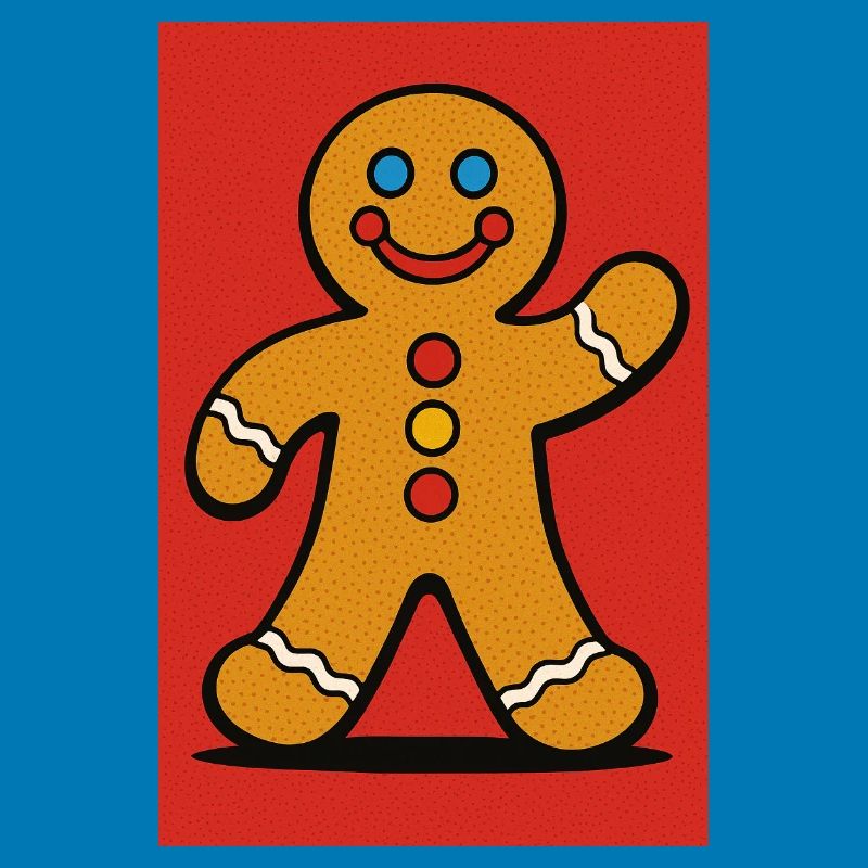 Glücklicher Lebkuchenmann