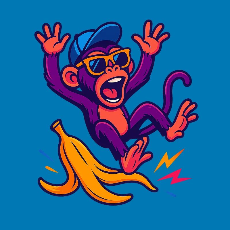 Neonaffe mit Banana