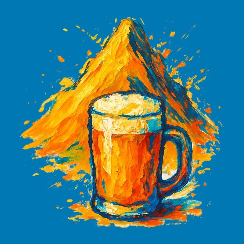 Gipfelbier Farbexplosion