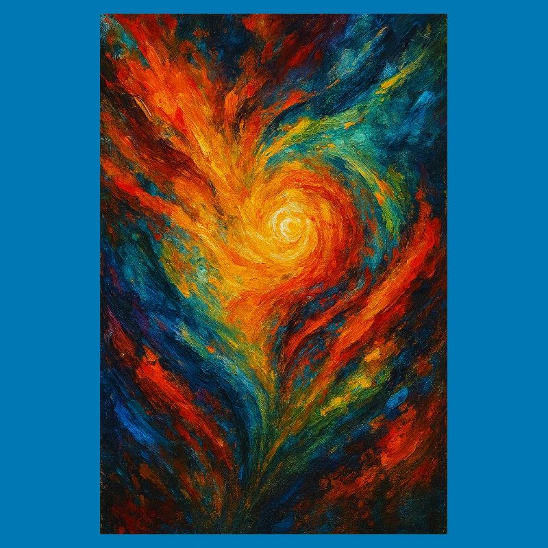 Vortex Chromatique Abstrait Feu
