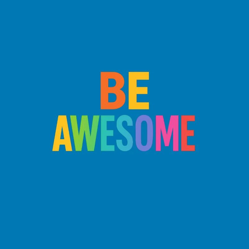 Be Awesome Regenbogen Boost