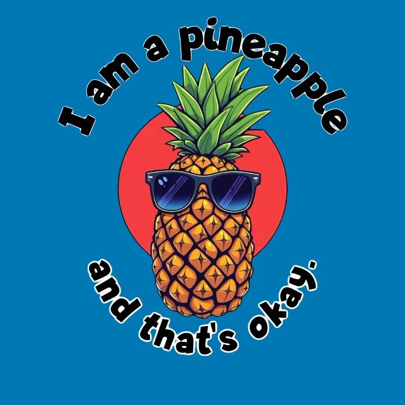 Pineapple mit Sonnenbrille
