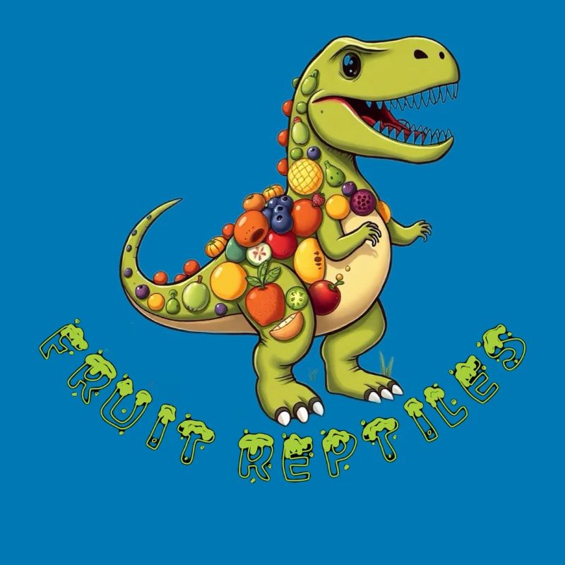Frucht-Dino mit Obstkranz