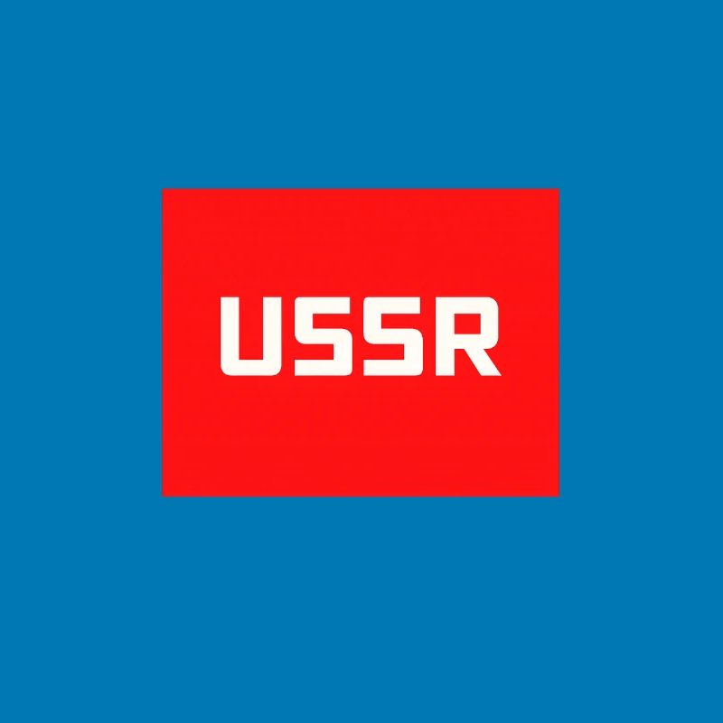 Soviet Era USSR Soviet Union CCCP Text Logo