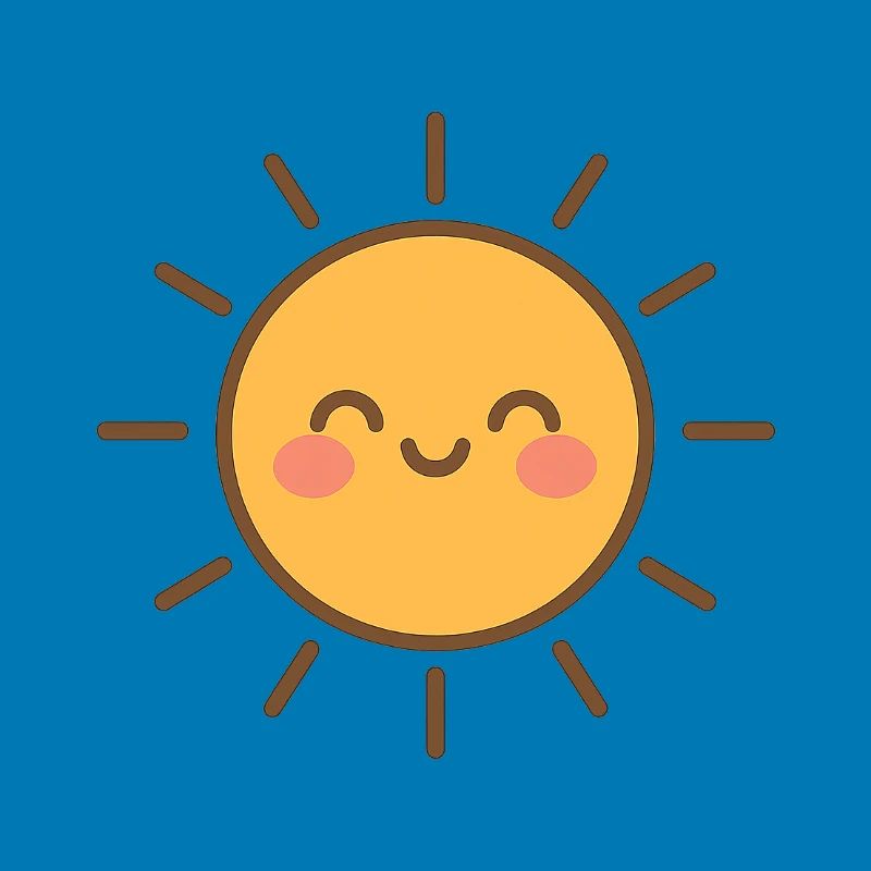 Sonne Süßes Lächeln