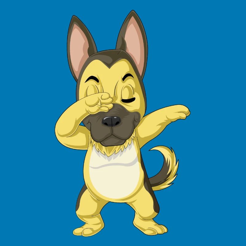 Dabbing German Shepherd