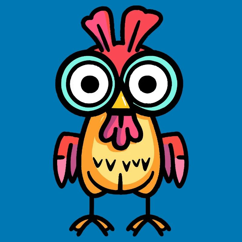 Chicken Halloween Comic Funny