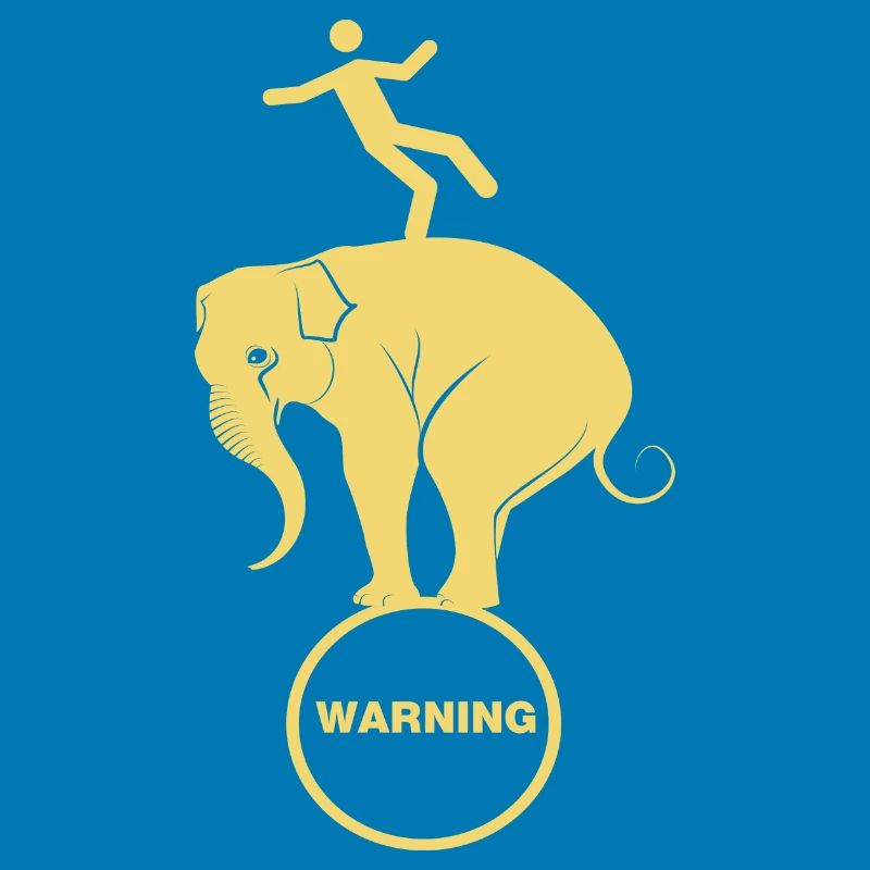 Elephant and human ballanging