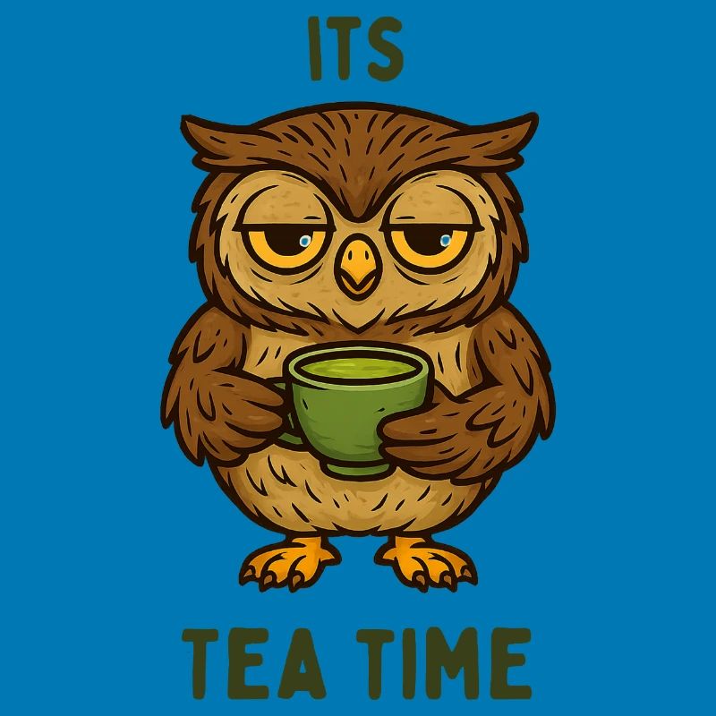 Sleeping Owl Tea Time